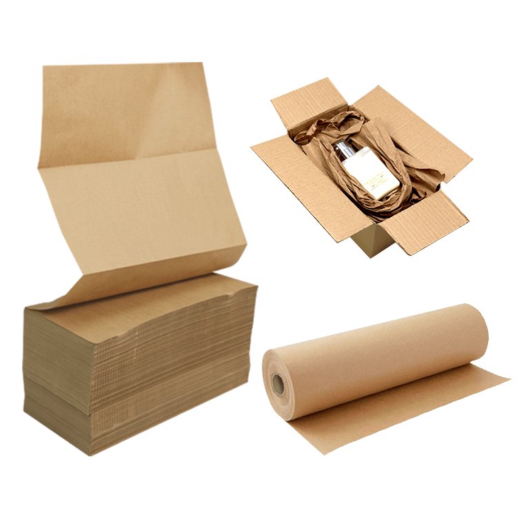High Productivity Fanfiild paper Filling Material Package Cushion Eco Friendly Void Fill Paper Packaging Foldable Kraft Paper