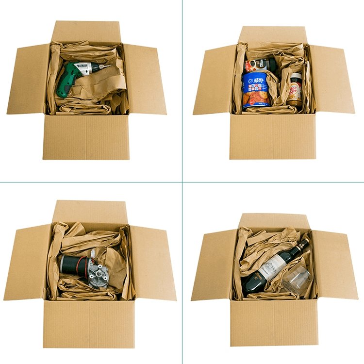 High Productivity Fanfiild paper Filling Material Package Cushion Eco Friendly Void Fill Paper Packaging Foldable Kraft Paper