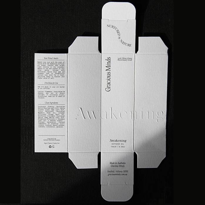 Custom Printed Debossed Paper with Logo Embossing Cosmetics Skin Care Skincare Packaging Box for Cosmetics Cream