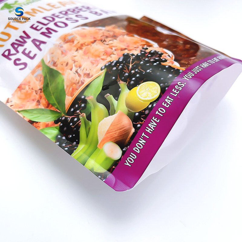 High Quality Factory Price Custom Resealable Food Grade Plastic Zip Lock Smell Proof Stand up Pouch For Nut