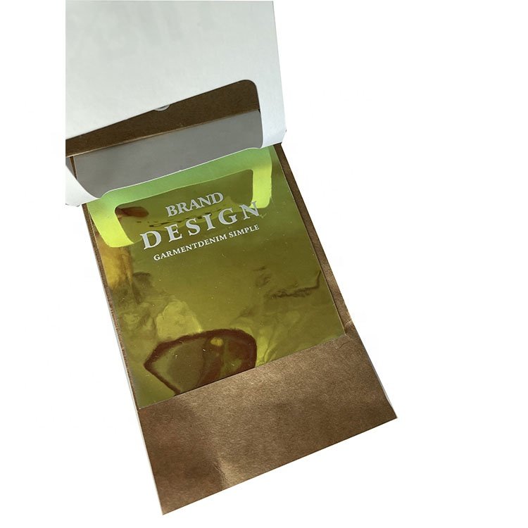 Recycled Custom Hologram Garments Kraft Paper Hang Tag With Cotton String