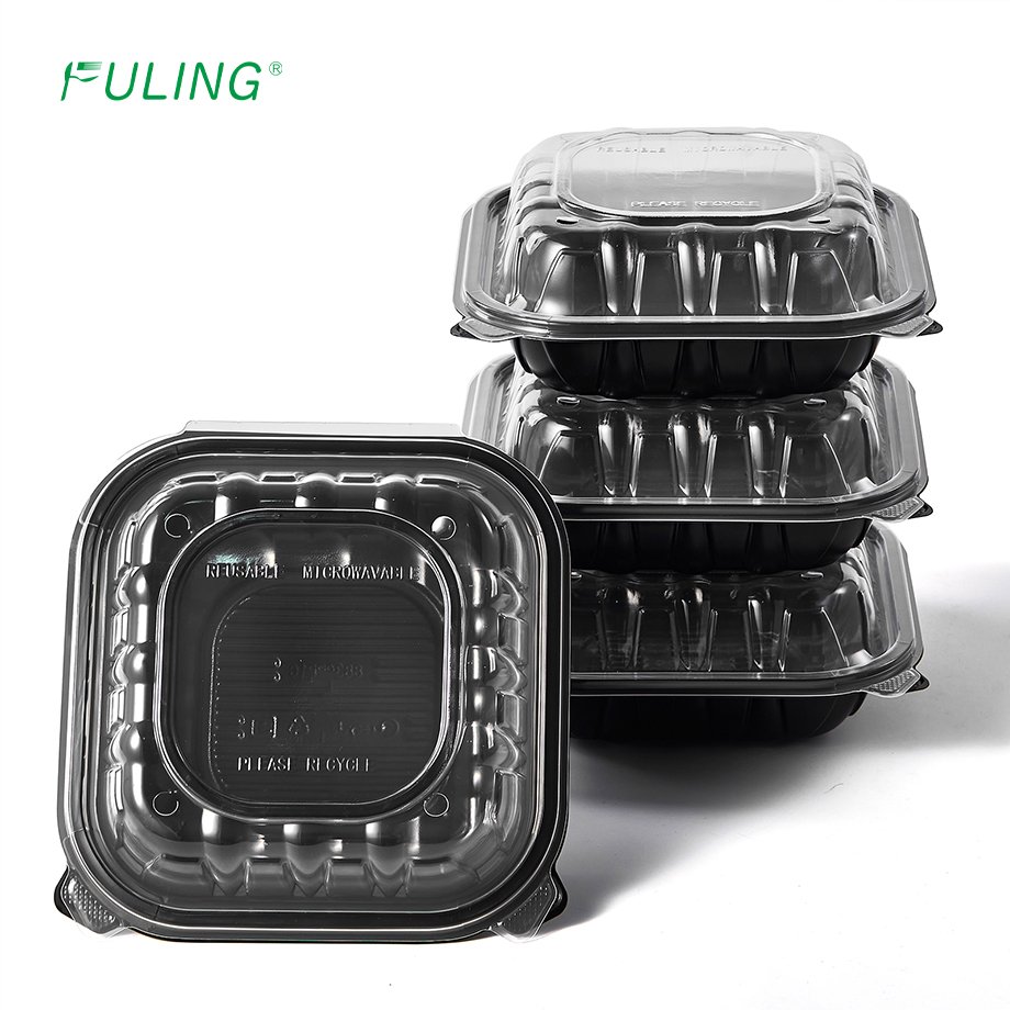 Custom fast food packaging takeaway boxes airline lunch box container envases to go Disposable paper box burger