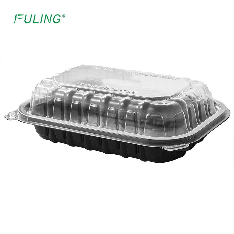 Custom fast food packaging takeaway boxes airline lunch box container envases to go Disposable paper box burger