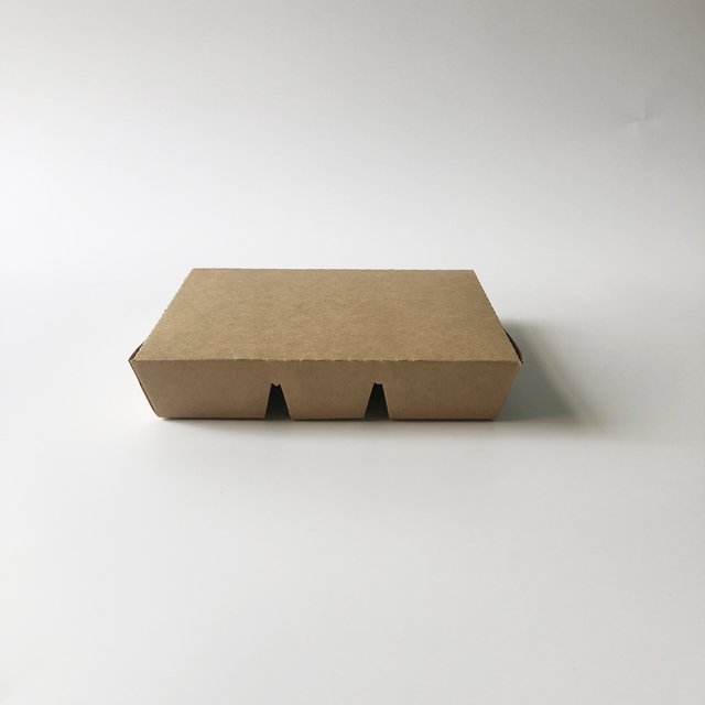 Disposable kraft paper box 5 divided lunch box takeaway kraft food container