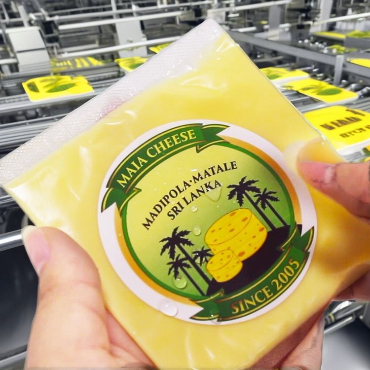 Premium Custom Glossy Waterproof Frozen Packaging Label Film Synthetic Paper Freezer Food Label Roll
