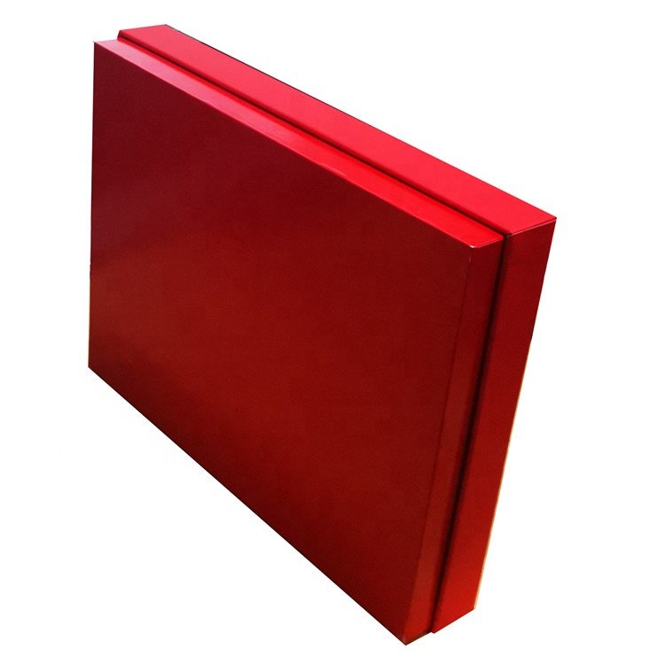 Custom Gold Stamping Logo Garment Scarf Red Paper Gift Box Packaging Boxes For Clothing Brand