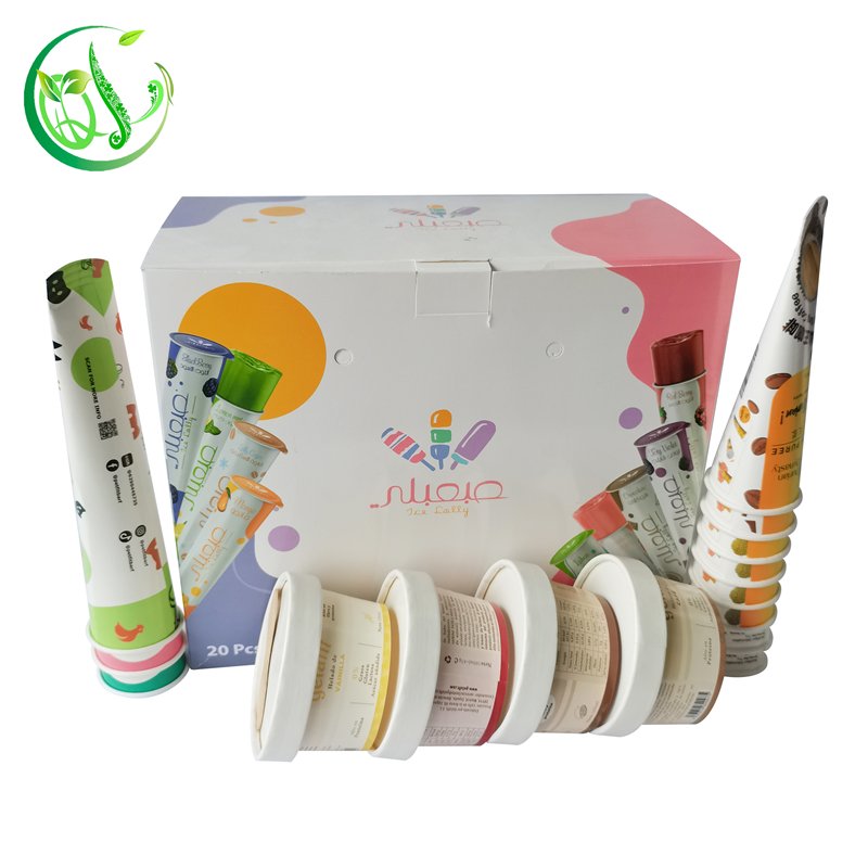 Custom logo printing popsicle box ice cream packaging box