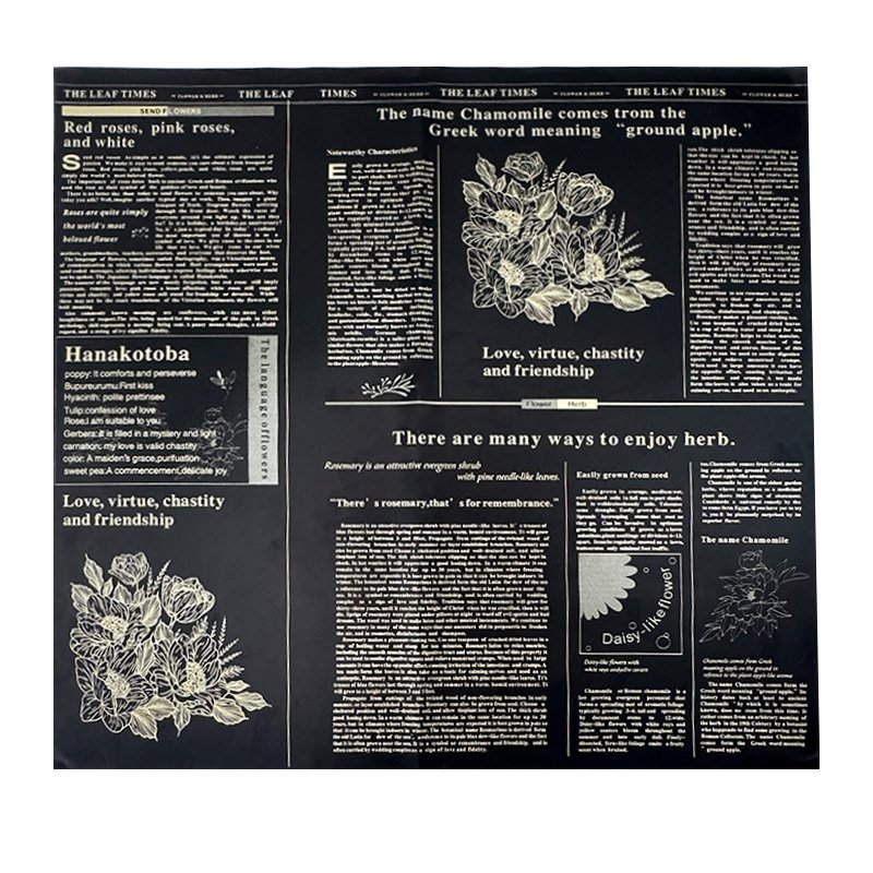 20 Sheets Flower Wrapping Paper Waterproof Floral Bouquet Wrapping Paper Florist Supplie Packaging Paper for Wedding Gift DIY