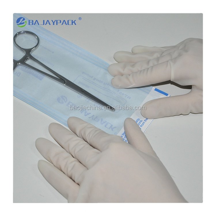 Hot Sale Flexo Printing Self Sealing Medical Disposable Sterilized Surgical Clamp Pouches For Medical Package