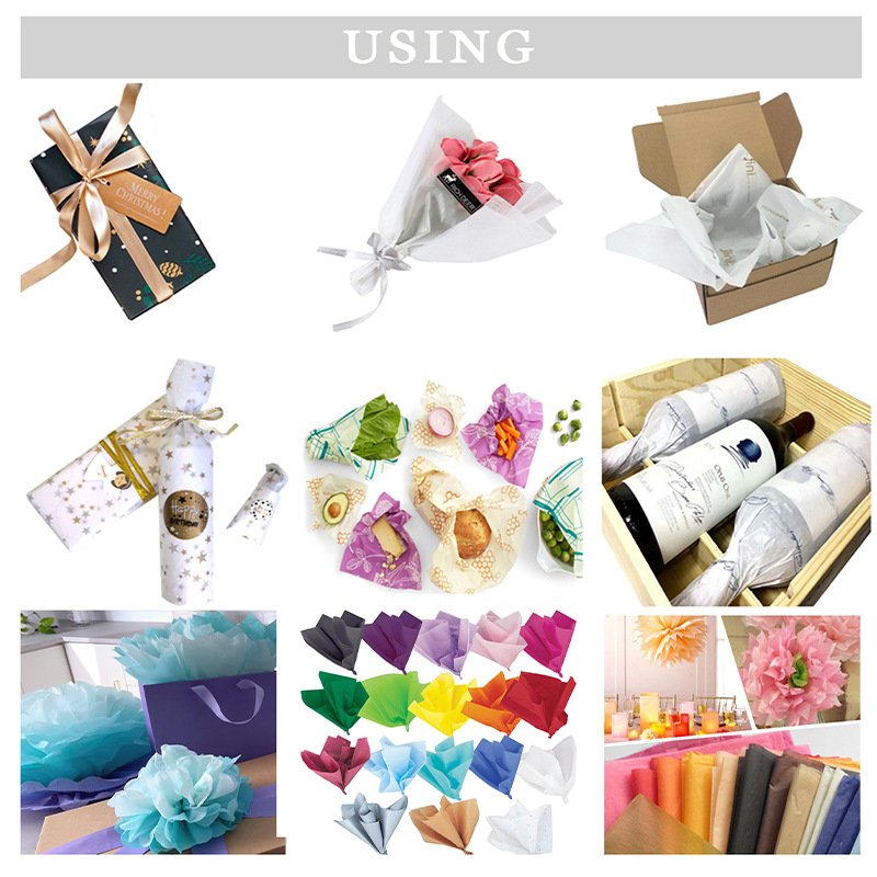 Customizable Clothing Packaging Tissue Paper Printed Logo Gift Wrapping Paper Clothing Tissue Paper