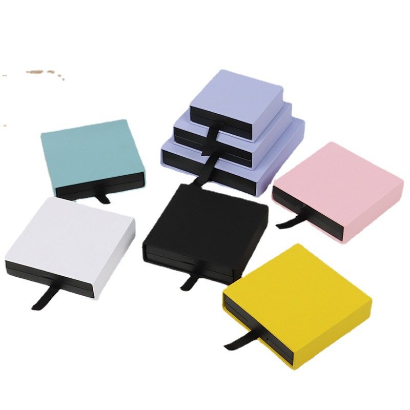 Transparent display film box Necklace ring Earring Drawer Drawn pe suspension slide box