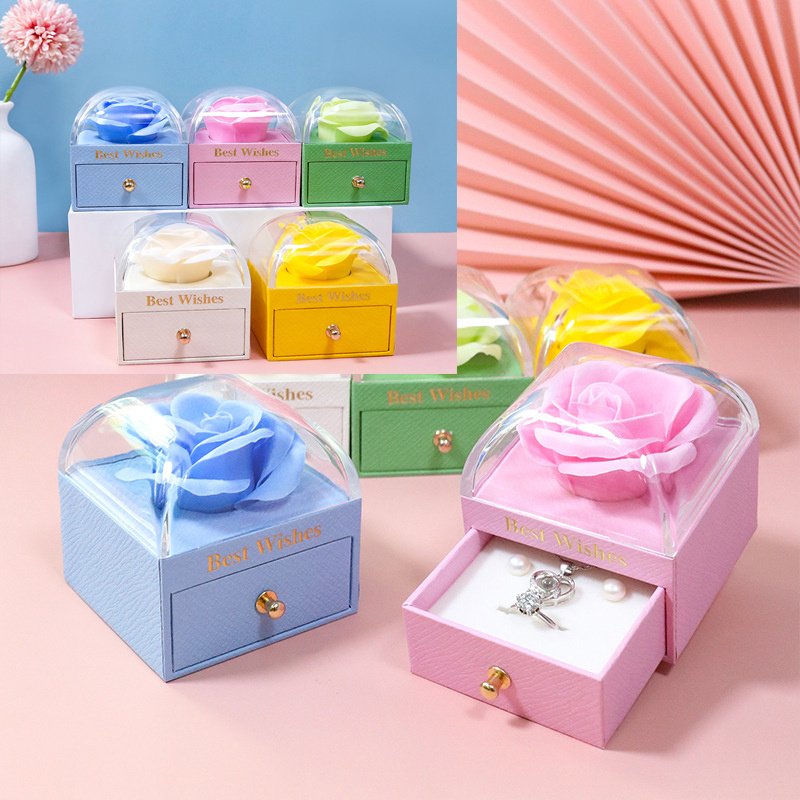 Low Price Acrylic Jewelry Flower Box For For Mom For Mothers Day Gift 2023 amazing gift