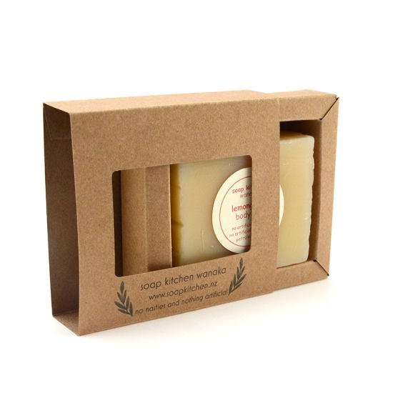 Custom Luxury Print Paper Packaging Eco-friendly Kraft Soap Box For Home Made Soap With Print Machine