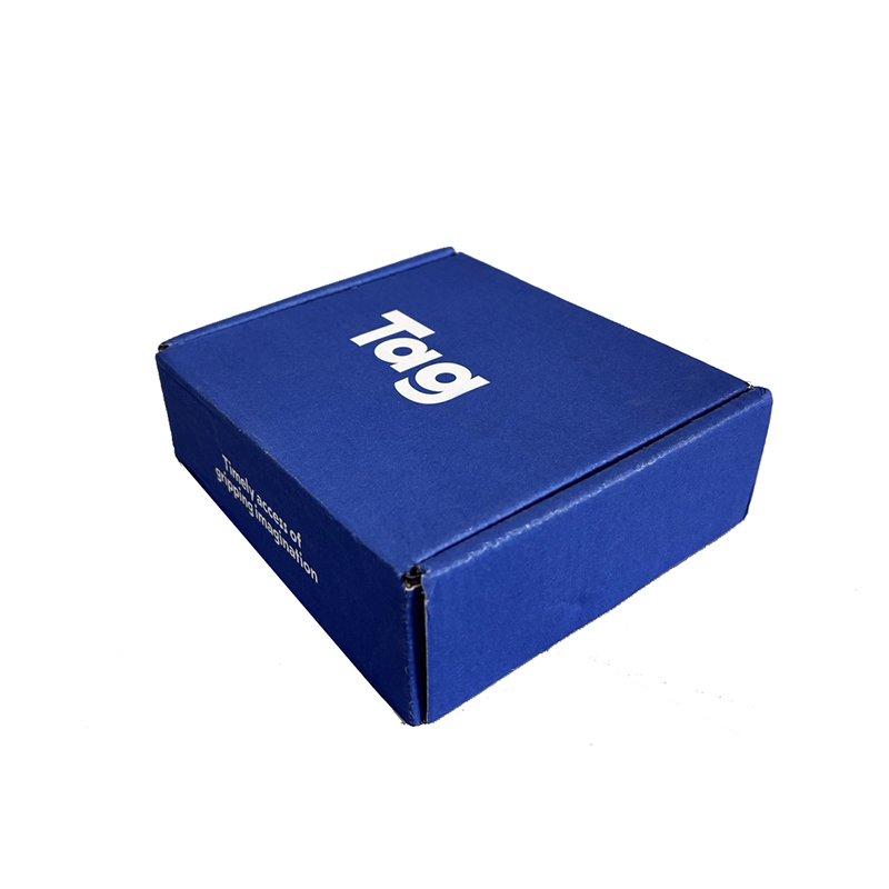 Free Design Custom Logo Blue Corrugated Mailer Cardboard Paper Packaging Mailing Shipping Box Packaging Paper Boxes For Cosmetic