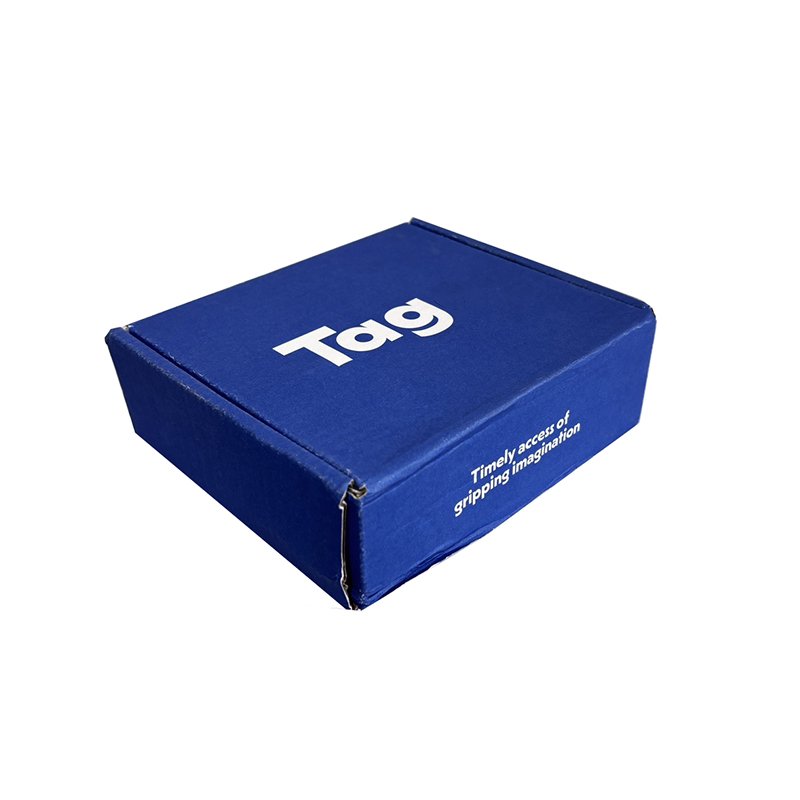 Free Design Custom Logo Blue Corrugated Mailer Cardboard Paper Packaging Mailing Shipping Box Packaging Paper Boxes For Cosmetic