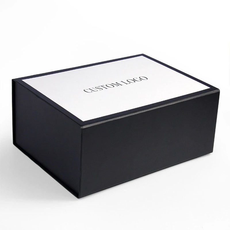 High-End Branded Recyclable Luxury Magnetic Gift Box Custom Printed Logo Gold Foil Embossing Fold Box Packaging For Dress