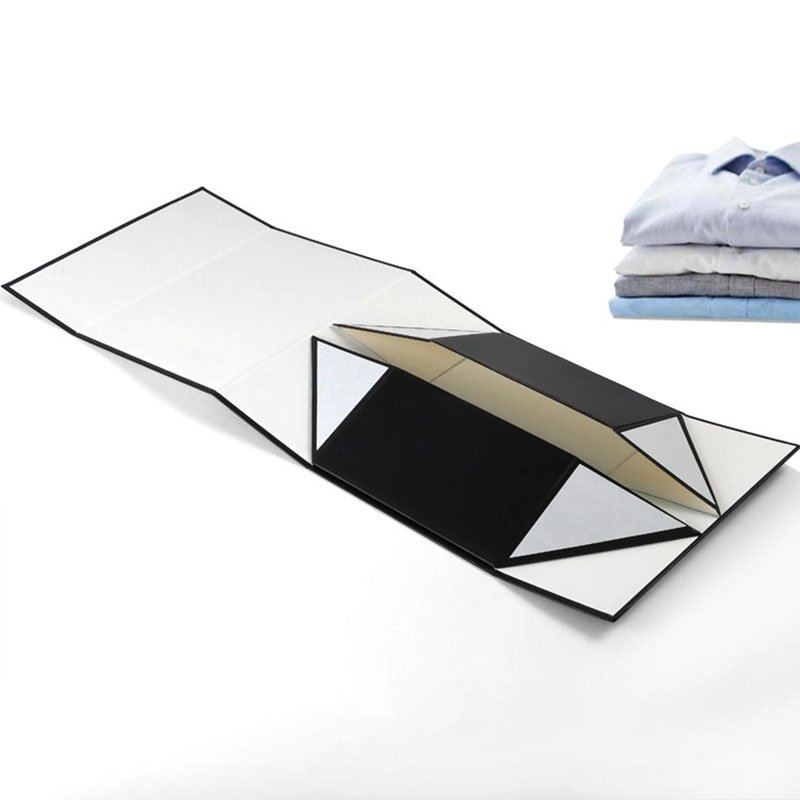 High-End Branded Recyclable Luxury Magnetic Gift Box Custom Printed Logo Gold Foil Embossing Fold Box Packaging For Dress