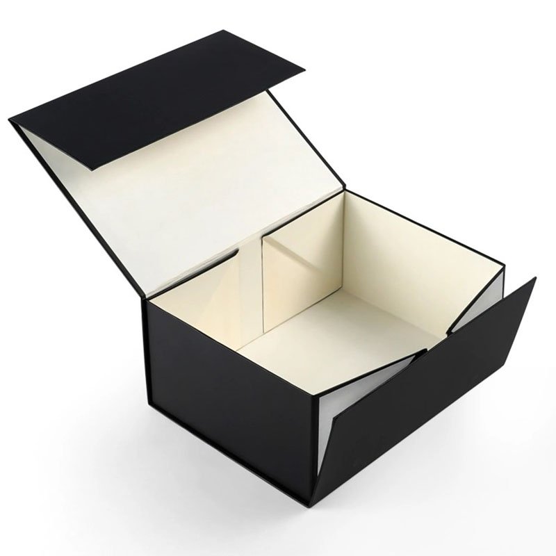 High-End Branded Recyclable Luxury Magnetic Gift Box Custom Printed Logo Gold Foil Embossing Fold Box Packaging For Dress