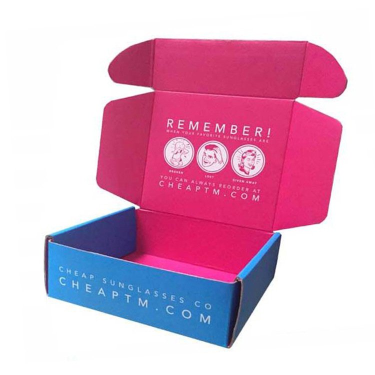 Luxury Custom Logo Eco Friendly Colored Cardboard Packaging Paper Airplane Corrugated Gift Shipping Boxes Mail Mailer Box