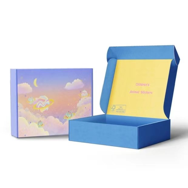 Luxury Custom Logo Eco Friendly Colored Cardboard Packaging Paper Airplane Corrugated Gift Shipping Boxes Mail Mailer Box