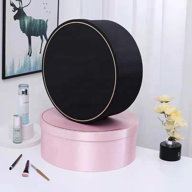Box printing wholesale custom round cardboard packaging paper flower gift boxes