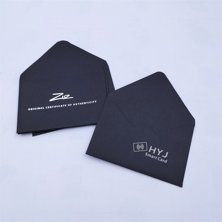 Custom Logo Envelopes Customized size small jewelry gift packaging envelope