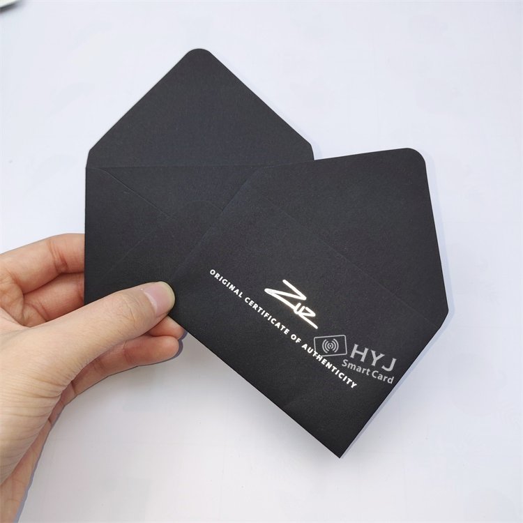Custom Logo Envelopes Customized size small jewelry gift packaging envelope
