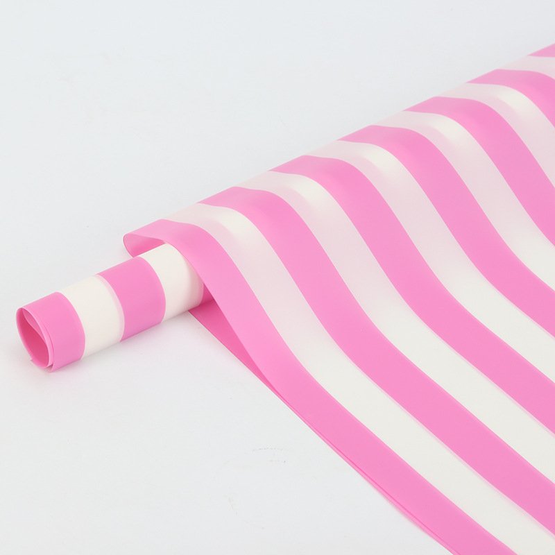New striped matte paper waterproof wrapping paper bouquet paper flower shop packaging material