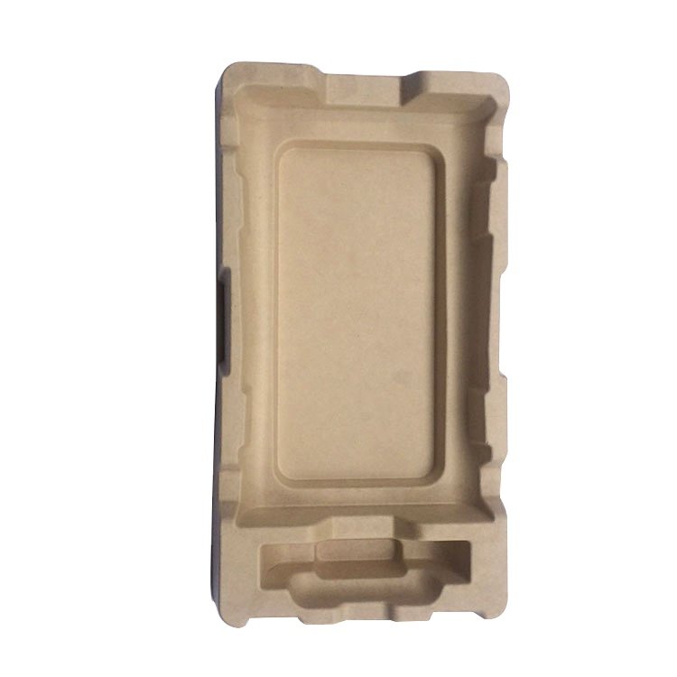 Hot sale molded paper pulp tray packaging product bamboo pulp tray cartons packaging insert