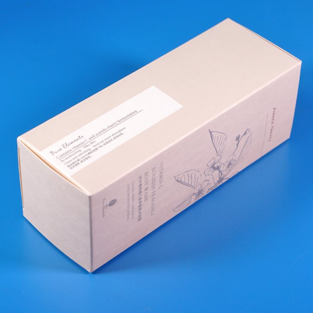 Custom paper boxes cosmetic Logo Printed Ivory Paper Folding Skin Lotion Cosmetic Packaging Paper Gift Box