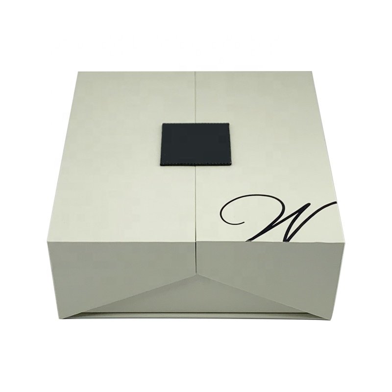 Flap Lid Packaging Cardboard Bespoke Custom Magnetic Closure Gift Box Customized Makeup Ribbon EVA