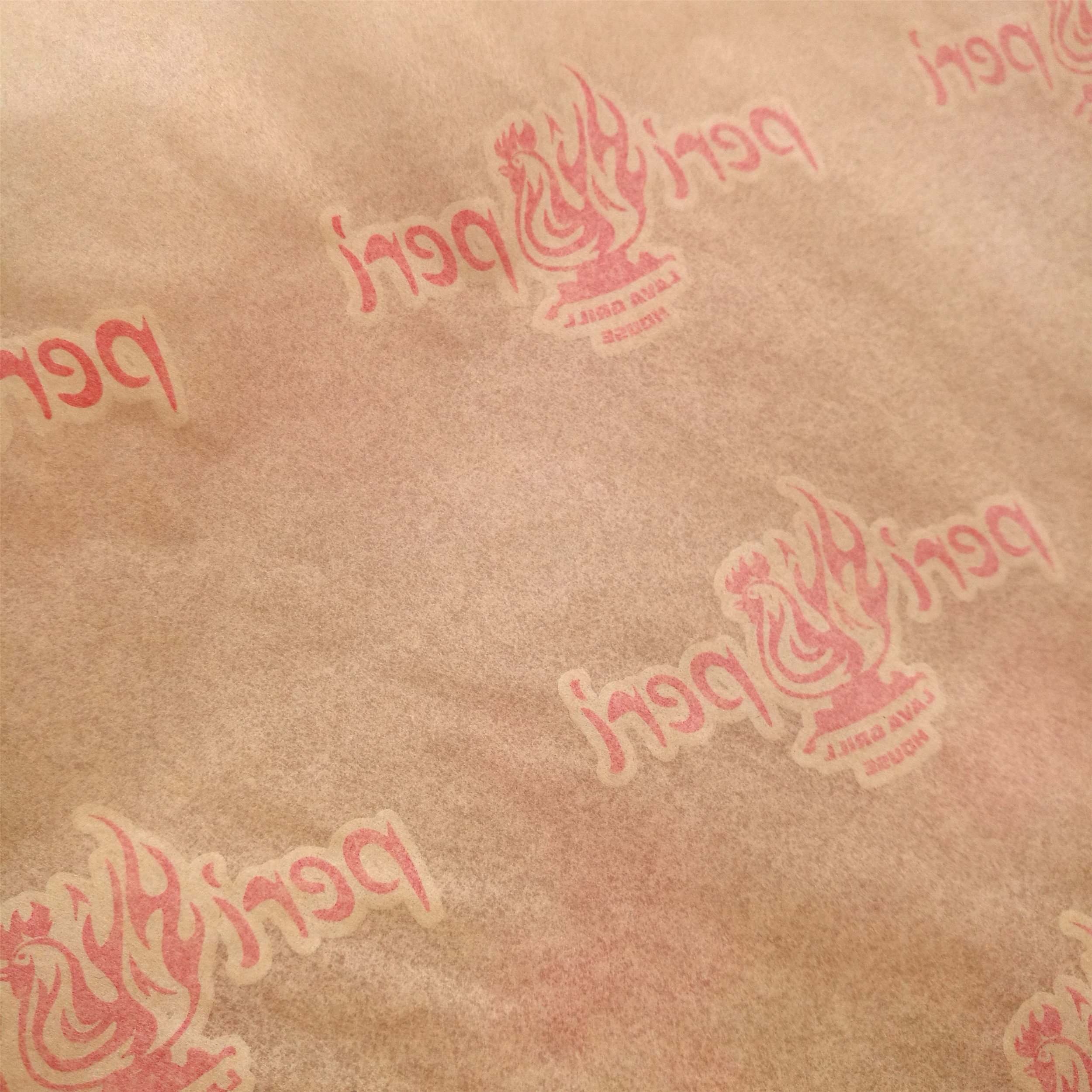 Custom printing coloured greaseproof paper Food grade burger wrapping paper