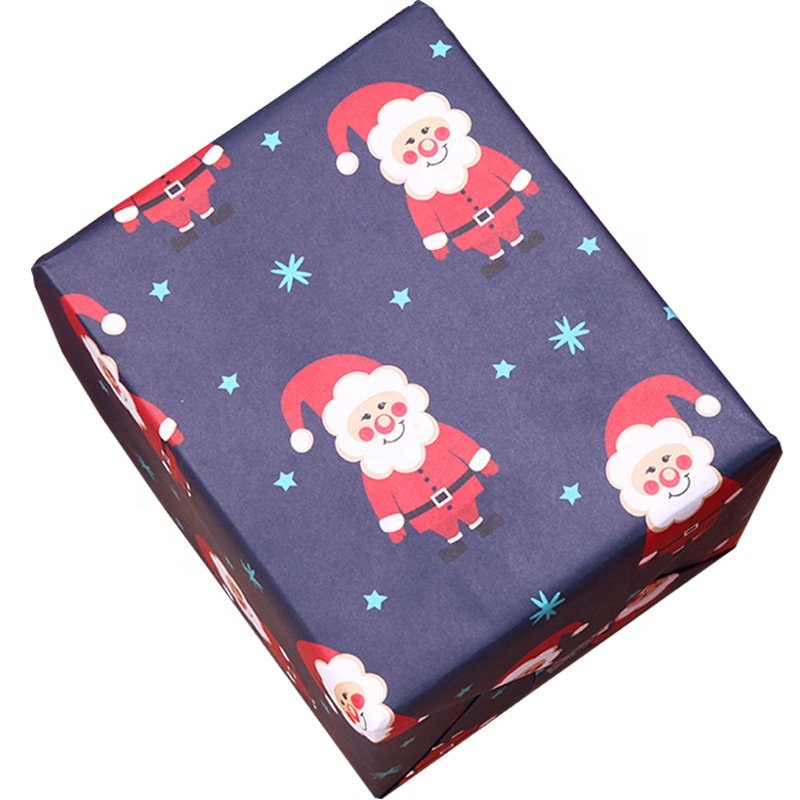 China golden supplier wholesale custom print 80gsm competitive price recyclable personalized gift wrapping paper christmas