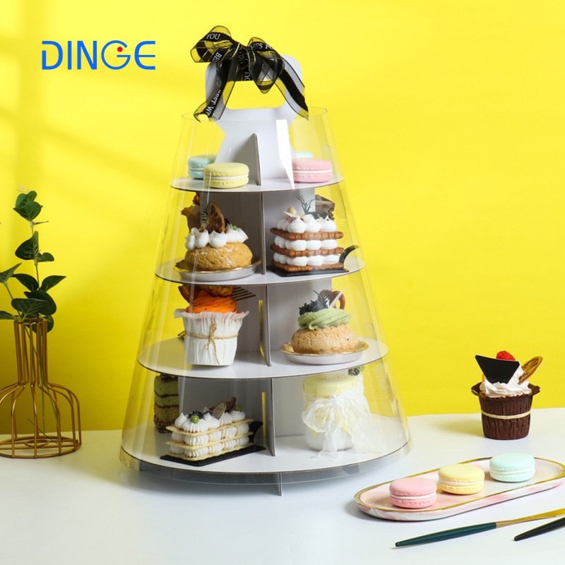 chocolate cake paper bento multipurpose box tin bread luxury custom can packaging cup with handle your logo