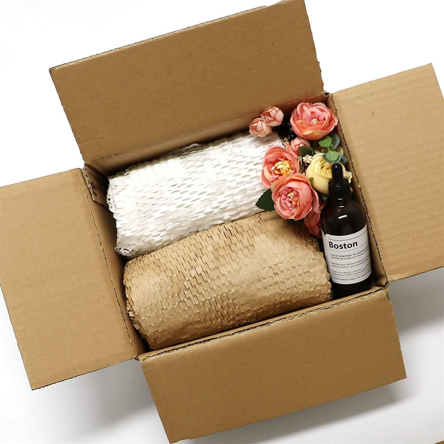 Eco- friendly Honeycomb Kraft Paper Buffer Wrapping Paper Material for Craft Packaging Roll