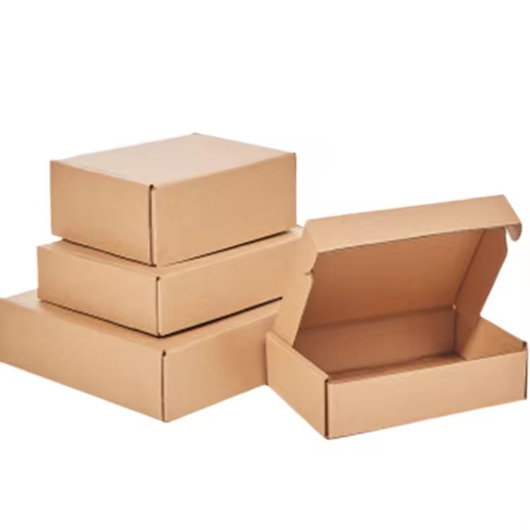 Kraft Paper Custom Size Brand Logo Corrugated Shipping Mailer Box Packaging