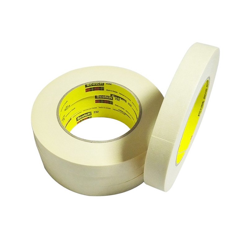 Wholesale High Temp 232 Crepe Paper Auto Masking Paint Tape Single Sided Rubber Adhesive Waterproof Painter's Car Masking