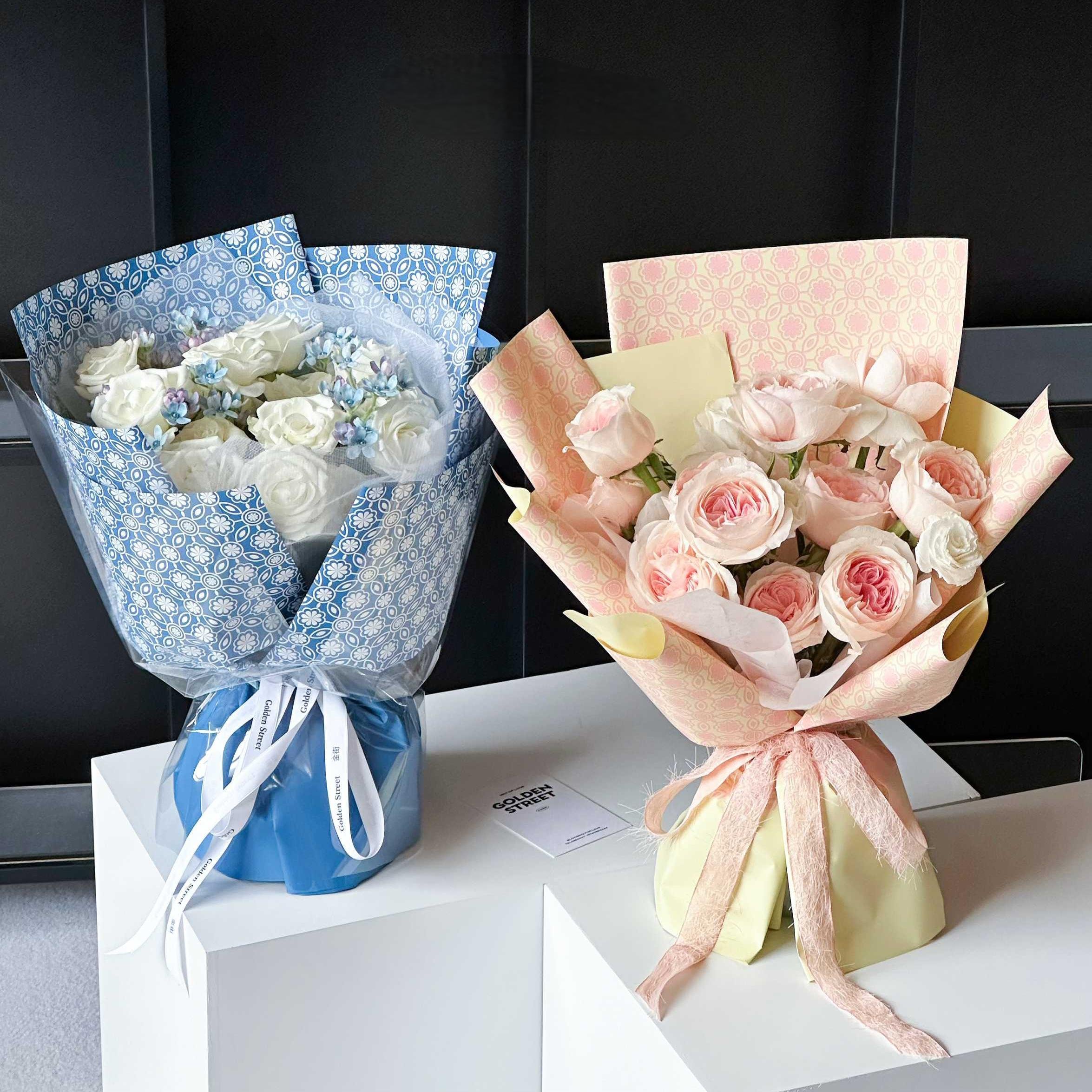 HUABAN flower wrapping paper Korean Wrapping Paper For Bouquets Floral Gift Packaging Paper For Flowers