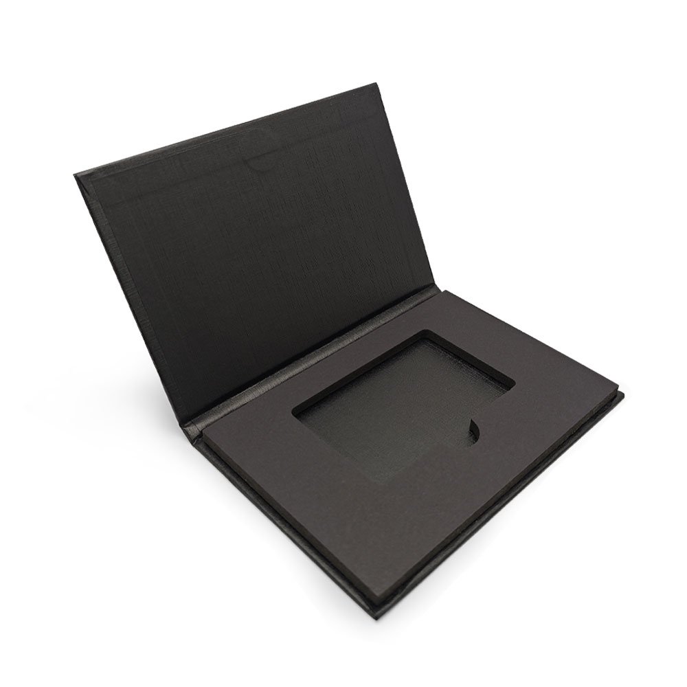 Luxury VIP Membership Metal Business Card Slots Paper Box Magnetic Gift Cards Box Packaging