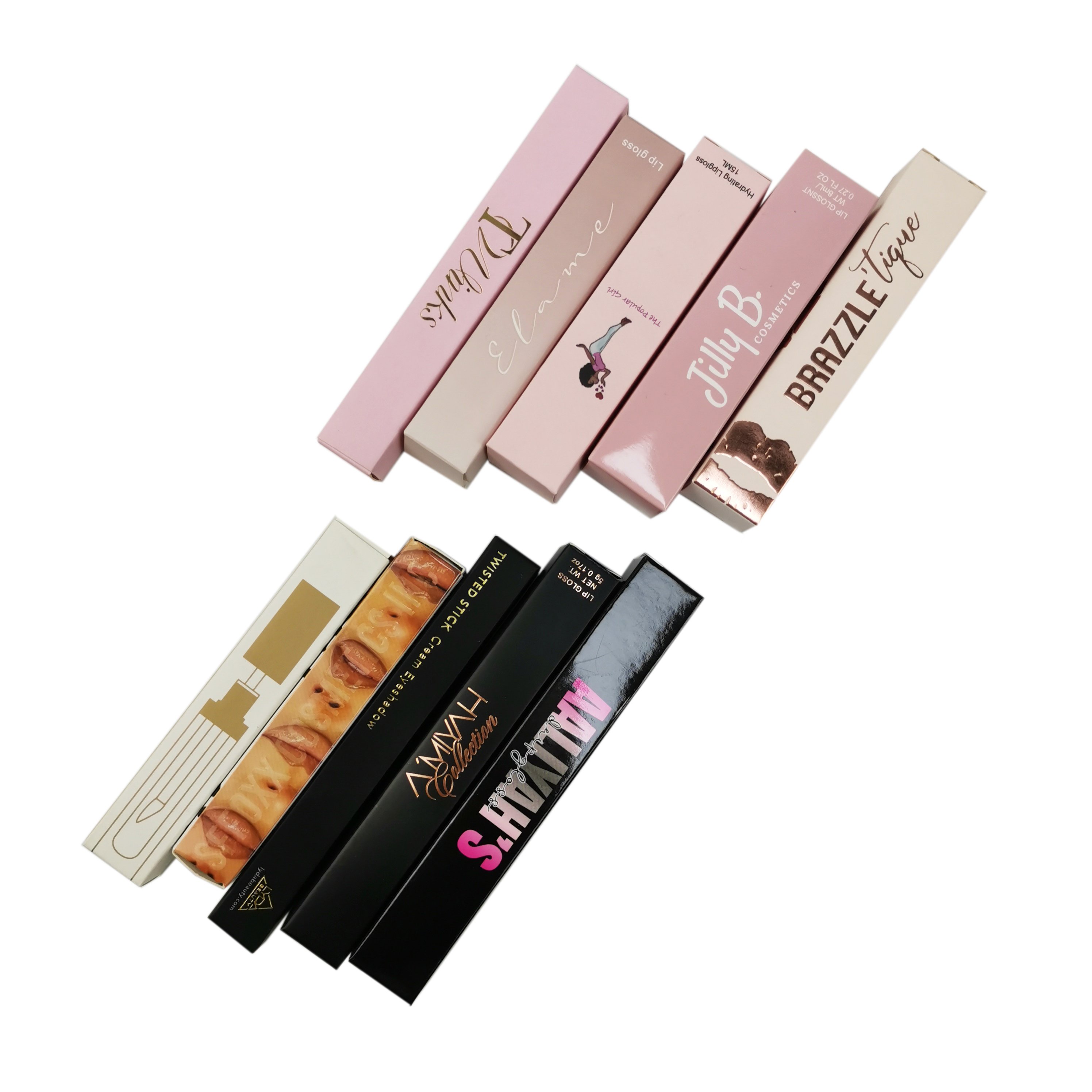 New fashion custom design makeup package box lipgloss mascara packaging box
