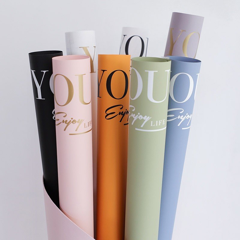 Valentine's Day flower wrapping paper rose bouquet waterproof wrapping paper floral packaging paper florist materials