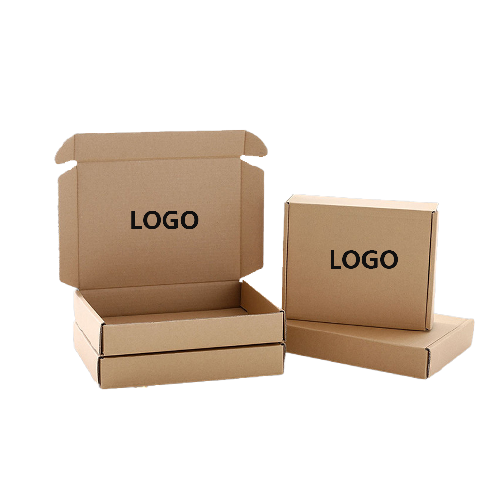 custom large medium small extra-hard folding kraft carton packaging clothing electronic product mailer Shipping box With Logo