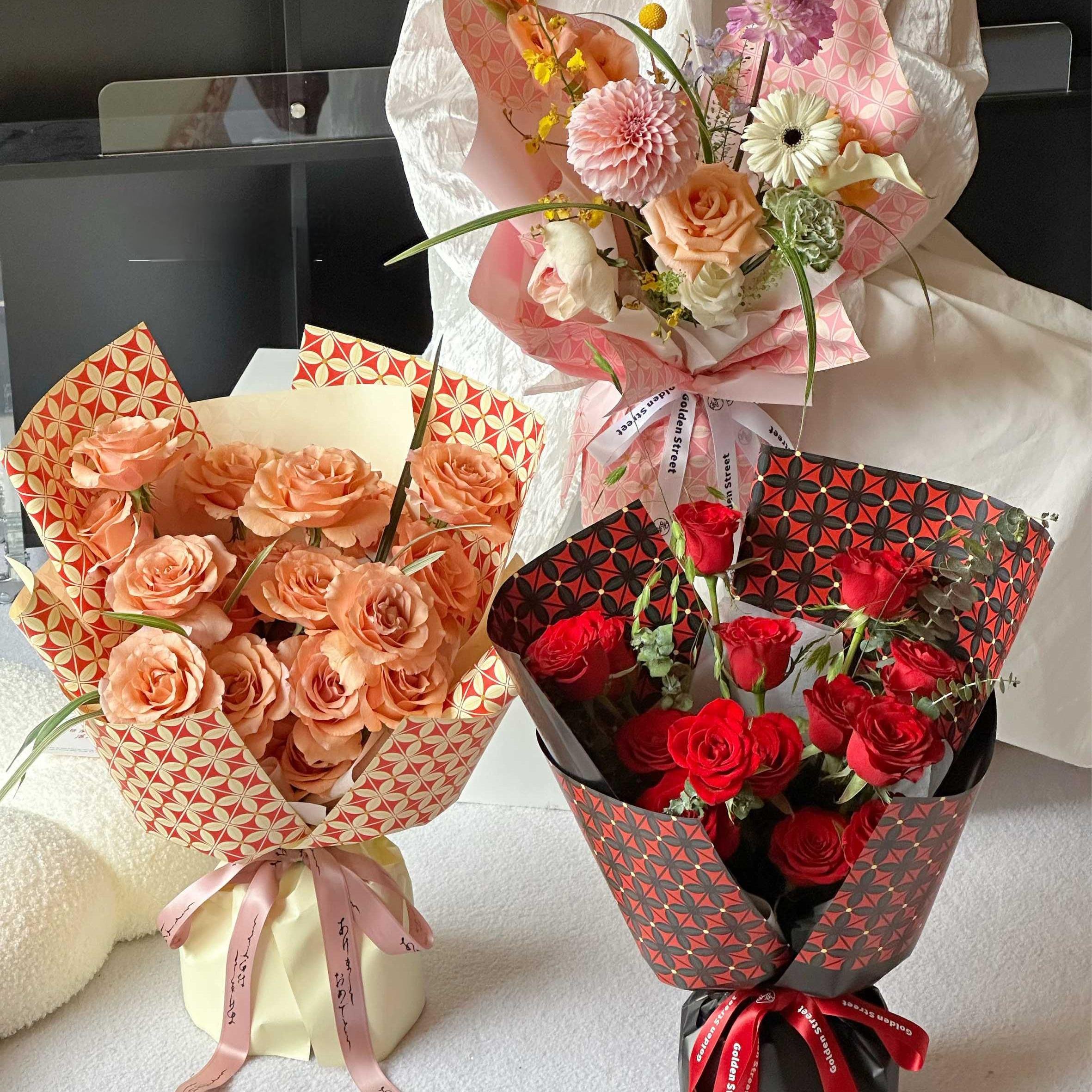 HUABAN flower wrapping paper Korean Wrapping Paper For Bouquets Floral Gift Packaging Paper For Flowers