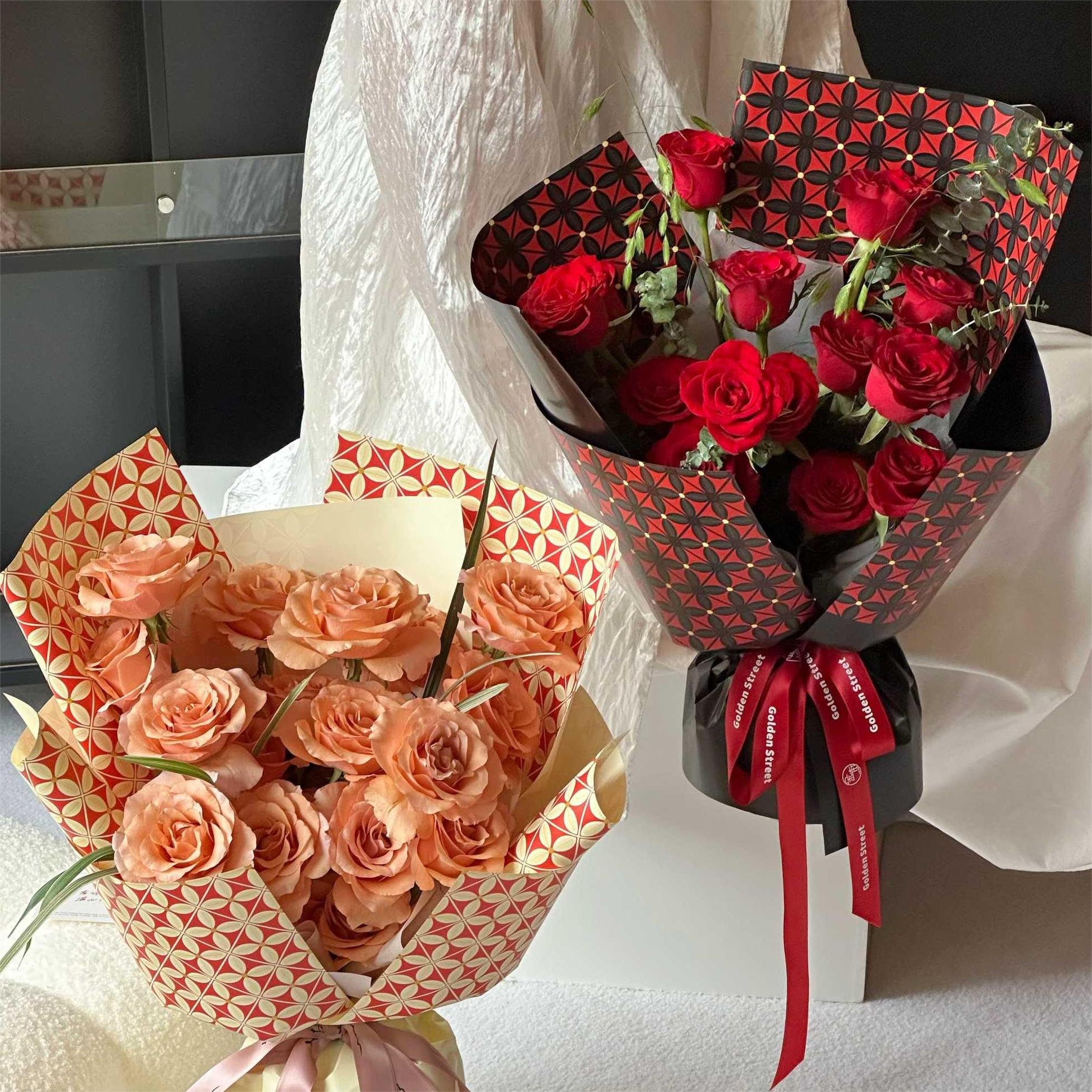 HUABAN flower wrapping paper Korean Wrapping Paper For Bouquets Floral Gift Packaging Paper For Flowers