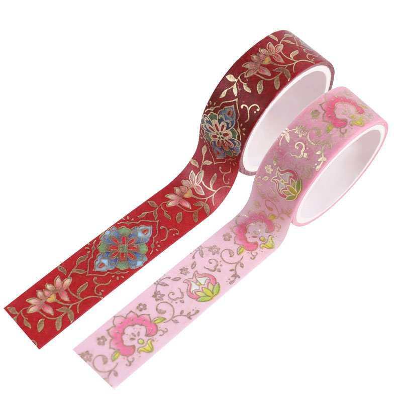 Directly supplied by the manufacturer Color Washi Tape Set series bronzing and paper tape