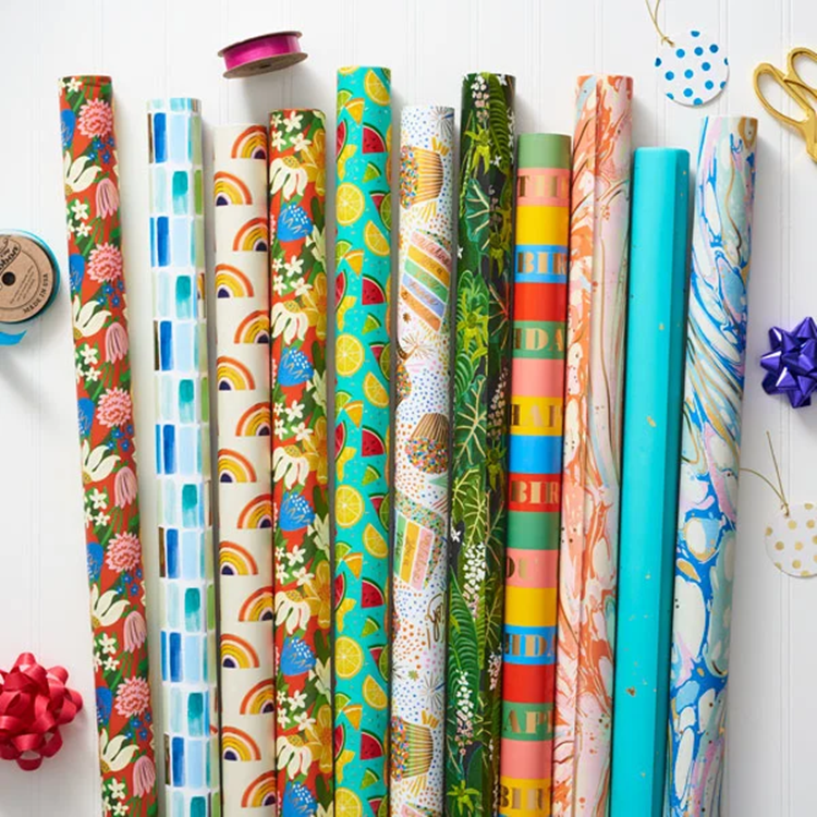 Custom Gift Wrapping Paper Roll Christmas Gift Wrapping Paper For Packaging
