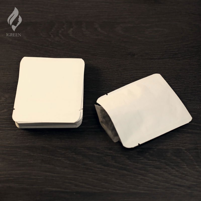 Custom printed Kraft Paper Open Top Mylar Foil Heat Seal Pouches for tea bags Food Storage aluminum foil packaging bag