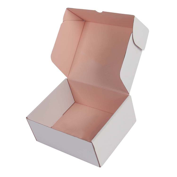 HENGXING OEM manufacturer custom logo print eco friendly black corrugated mailing boxes pink purple shipping box