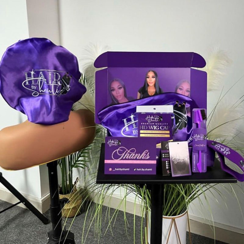 Luxury private label human hair wig box bundle hair extension packaging For Gift,hair accessories gift box vendor