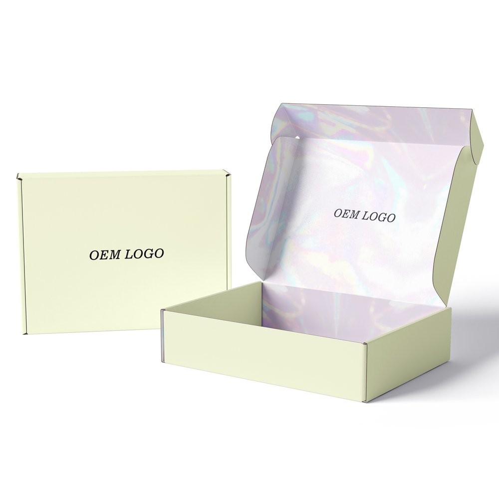Biodegradable Packaging Paper Box Grade Pink Shipping Boxes Christmas Mailer Box With Custom Logo For Clothing Cosmetics